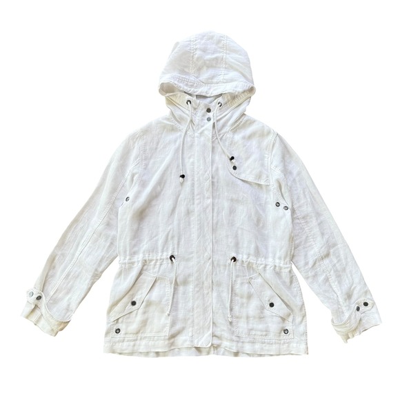 Tommy Bahama Relax Linen Blend Hooded Anorak Utility Jacket‎ Medium - Picture 13 of 16
